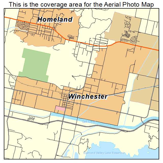 Winchester, CA location map 