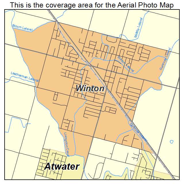 Winton, CA location map 