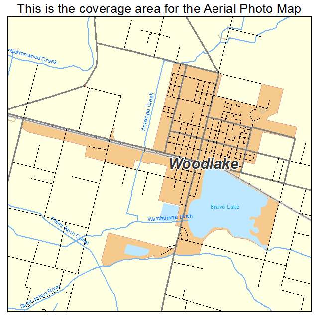 Woodlake, CA location map 