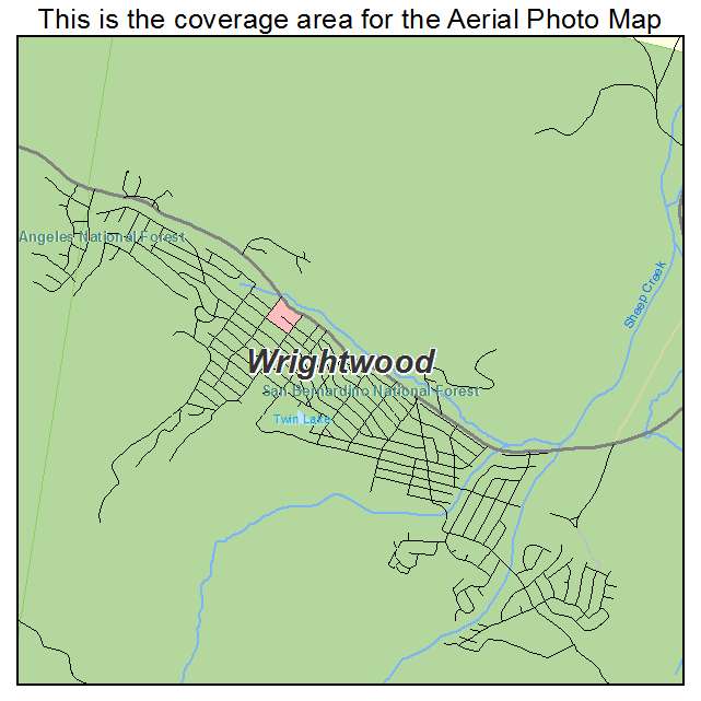 Wrightwood, CA location map 