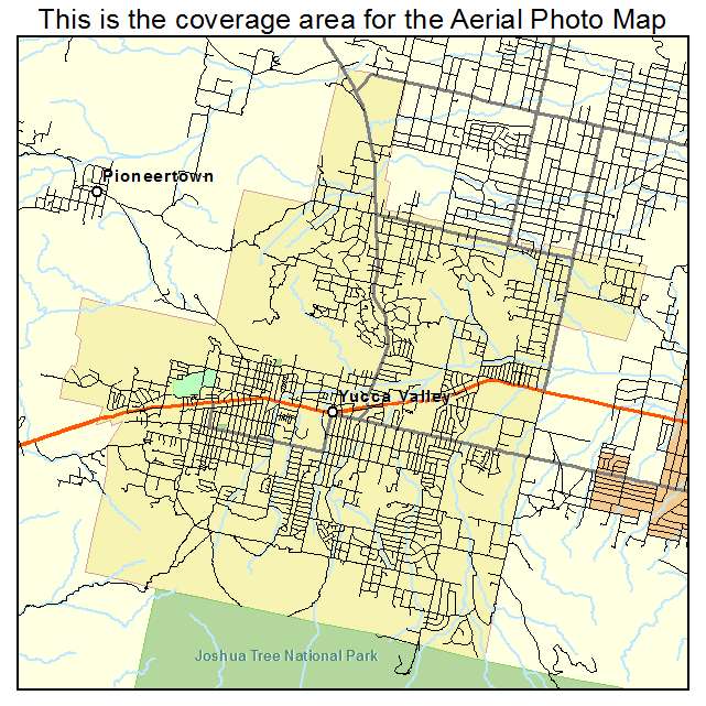 Yucca Valley, CA location map 