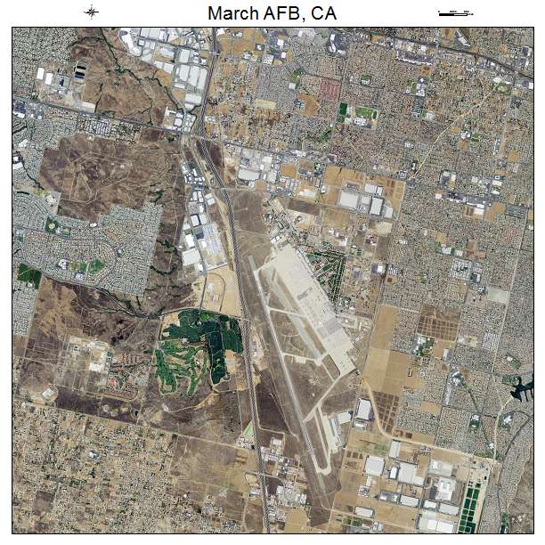 March AFB, CA air photo map