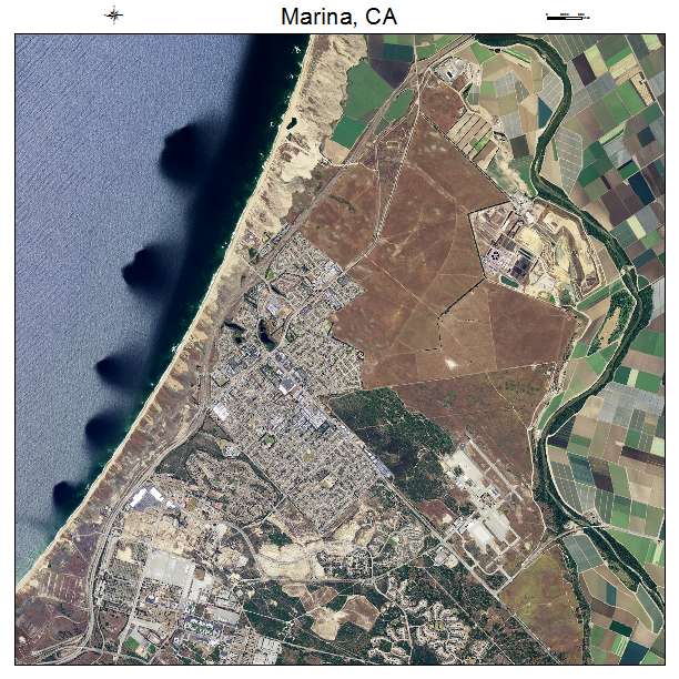 Marina, CA air photo map
