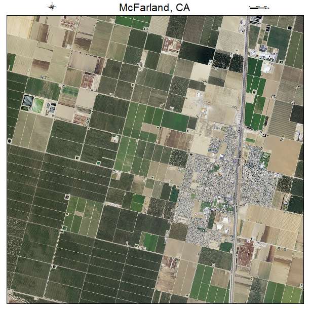 McFarland, CA air photo map