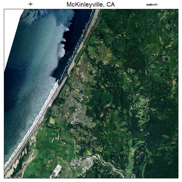 McKinleyville, CA air photo map
