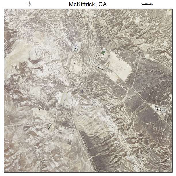 McKittrick, CA air photo map