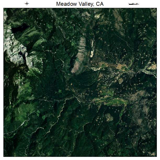 Meadow Valley, CA air photo map