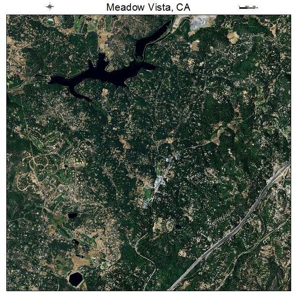 Meadow Vista, CA air photo map