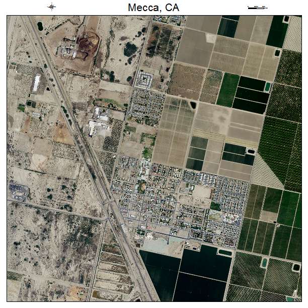 Mecca, CA air photo map