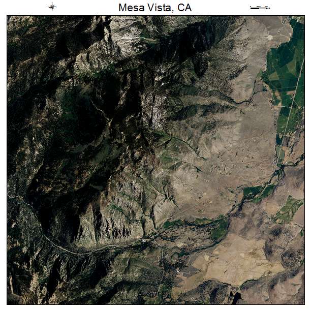 Mesa Vista, CA air photo map