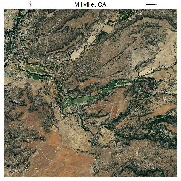 Millville, CA air photo map