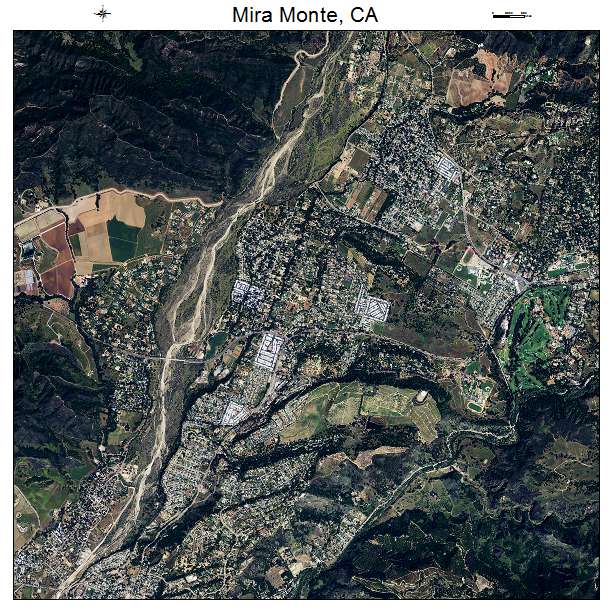 Mira Monte, CA air photo map