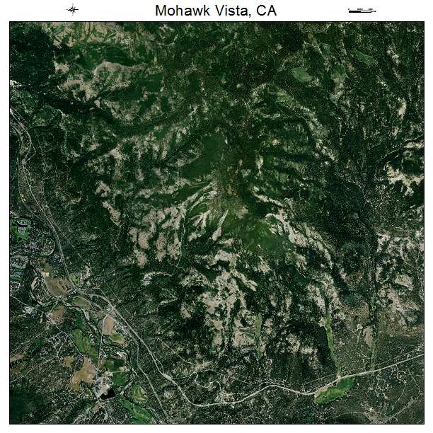 Mohawk Vista, CA air photo map