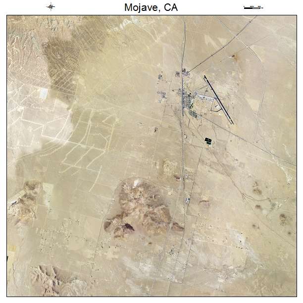 Mojave, CA air photo map