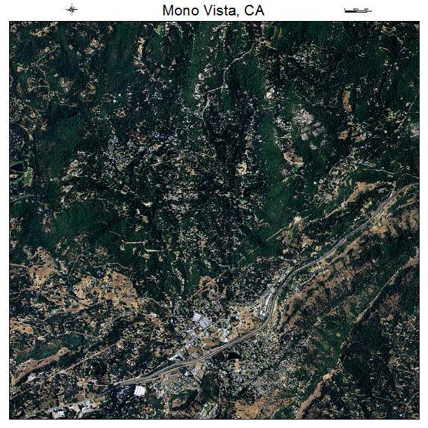 Mono Vista, CA air photo map