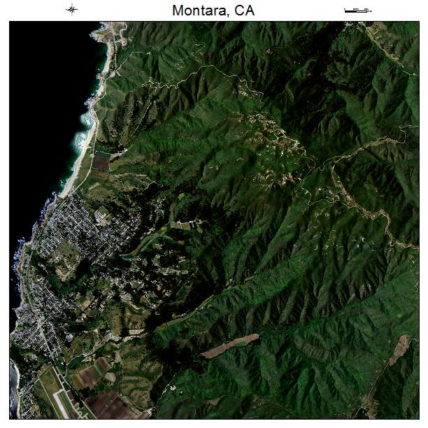 Montara, CA air photo map