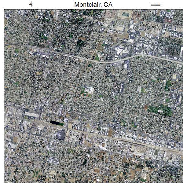 Montclair, CA air photo map