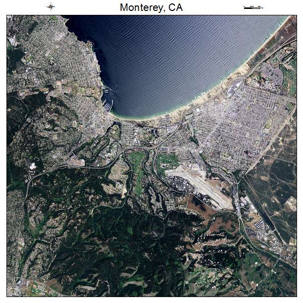 Monterey, CA air photo map