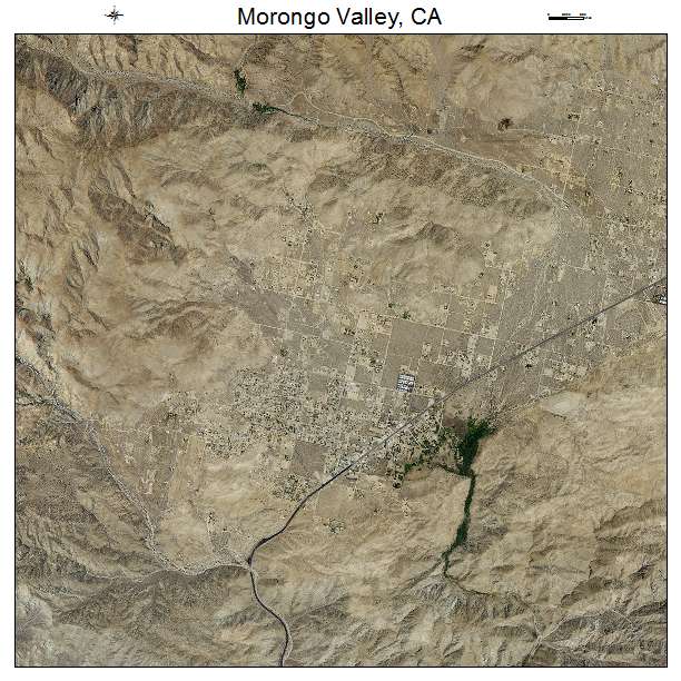 Morongo Valley, CA air photo map