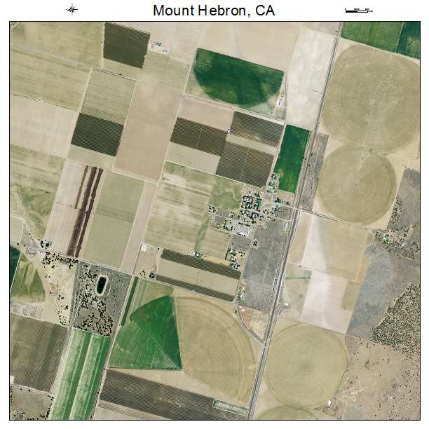 Mount Hebron, CA air photo map
