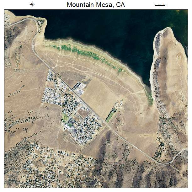 Mountain Mesa, CA air photo map