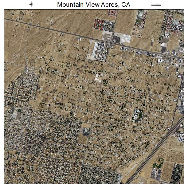 Mountain View Acres, CA air photo map