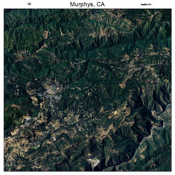 Murphys, CA air photo map