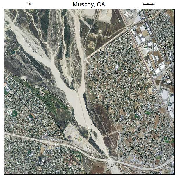 Muscoy, CA air photo map