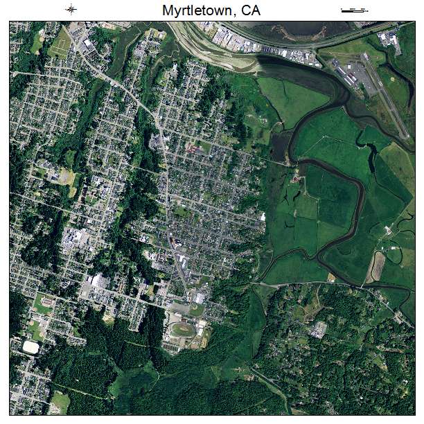 Myrtletown, CA air photo map