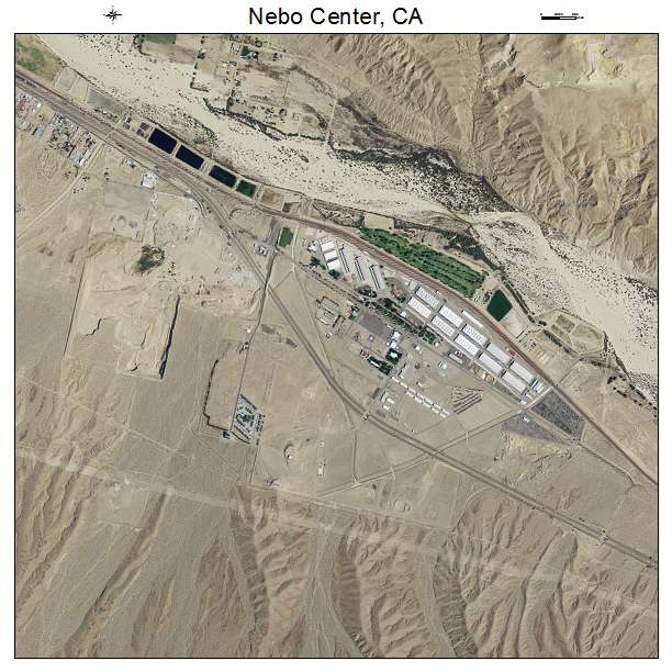 Nebo Center, CA air photo map