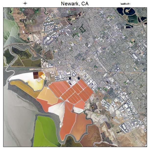 Newark, CA air photo map
