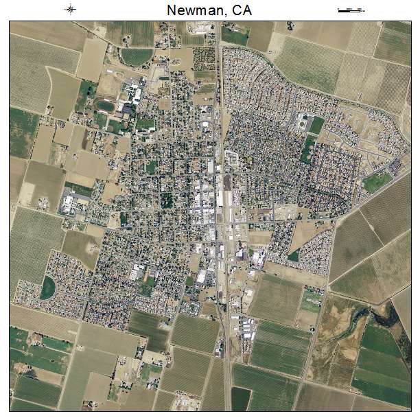 Newman, CA air photo map