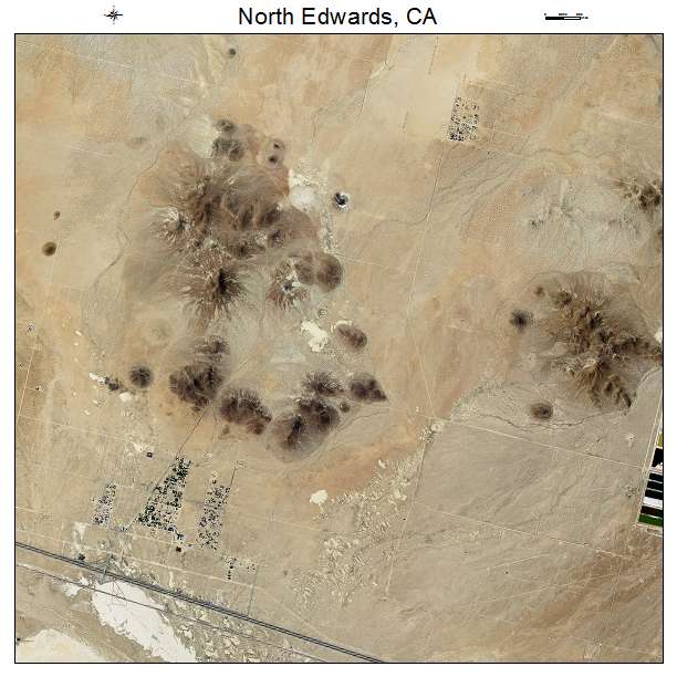 North Edwards, CA air photo map