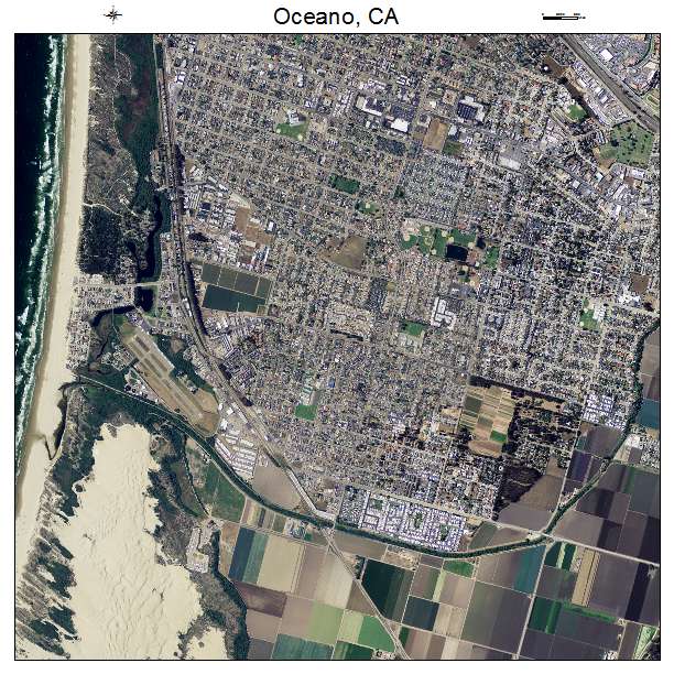Oceano, CA air photo map