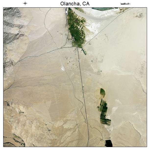 Olancha, CA air photo map