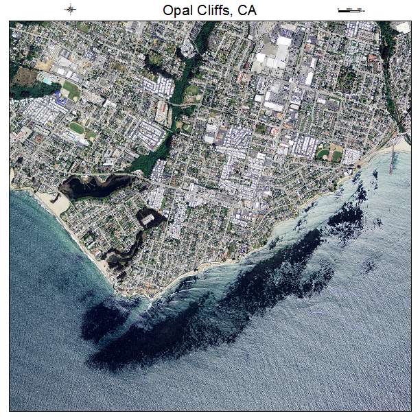 Opal Cliffs, CA air photo map