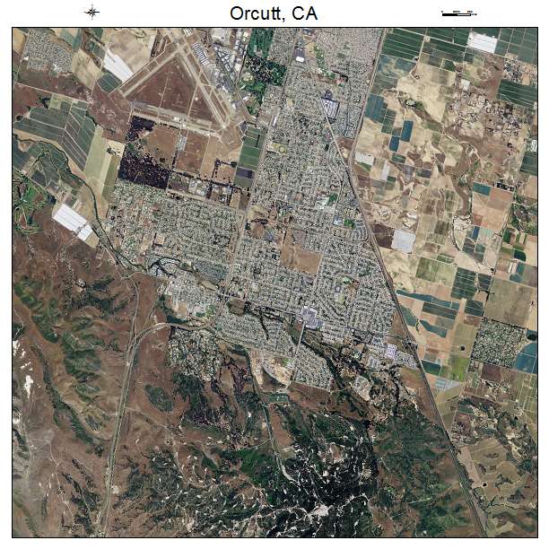Orcutt, CA air photo map
