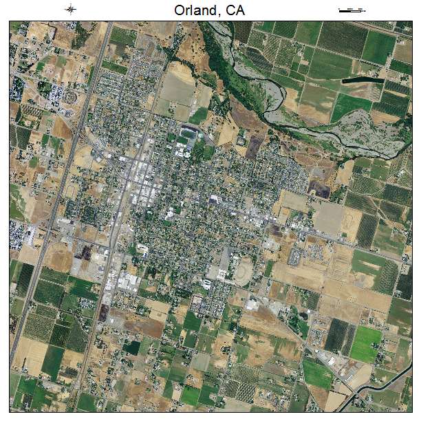 Orland, CA air photo map