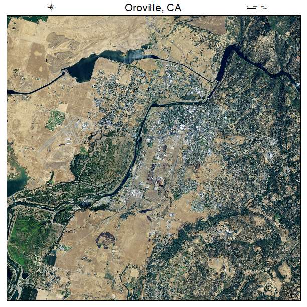 Oroville, CA air photo map