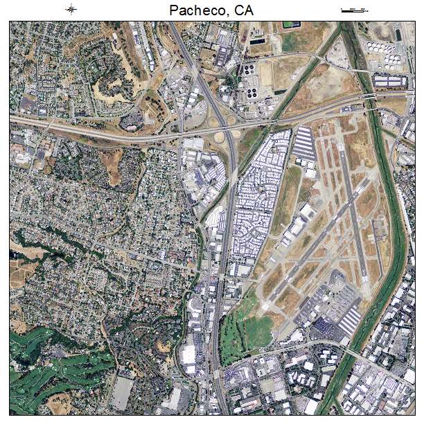 Pacheco, CA air photo map