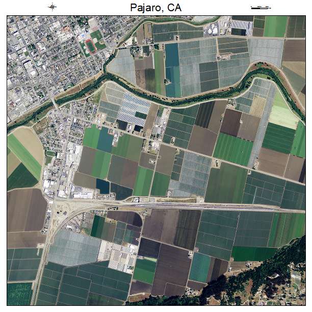 Pajaro, CA air photo map