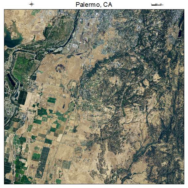 Palermo, CA air photo map