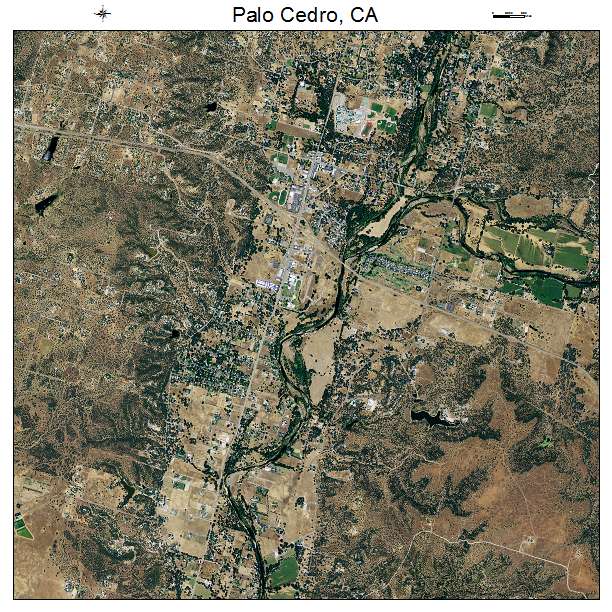 Palo Cedro, CA air photo map