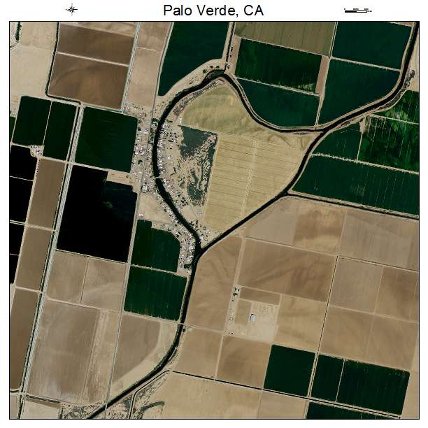 Palo Verde, CA air photo map