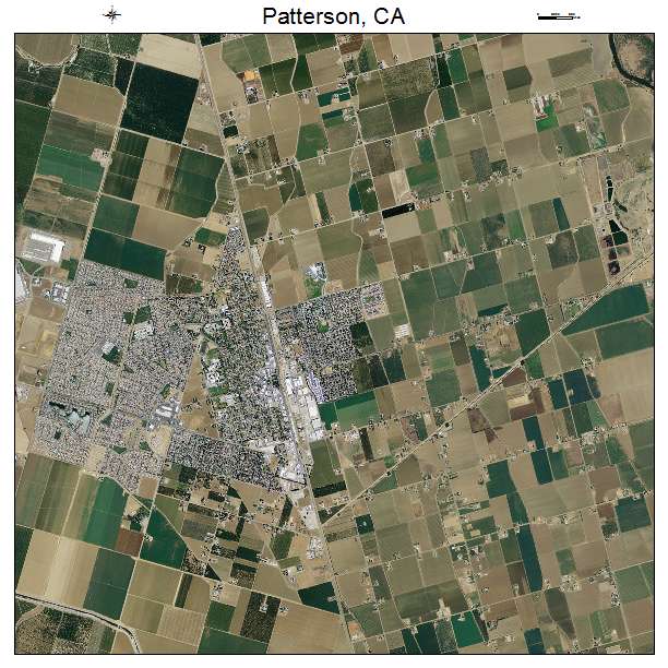 Patterson, CA air photo map
