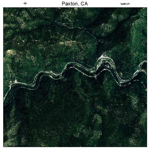 Paxton, CA air photo map