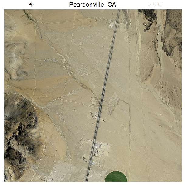 Pearsonville, CA air photo map