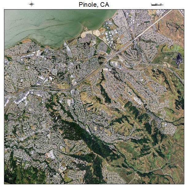 Pinole, CA air photo map