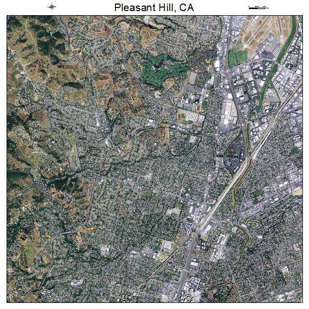 Pleasant Hill, CA air photo map