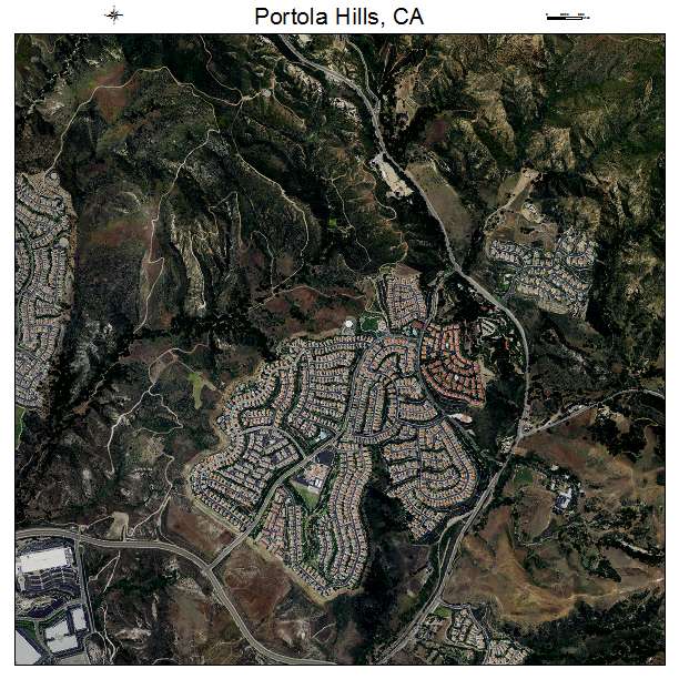 Portola Hills, CA air photo map
